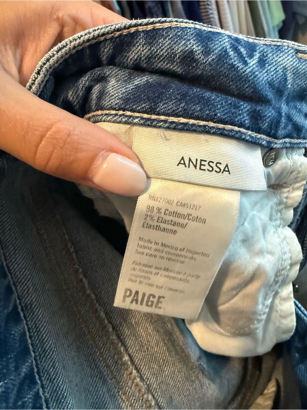 Paige Denim Anessa Wide Raw-Hem Jeans - Picture 4 of 4